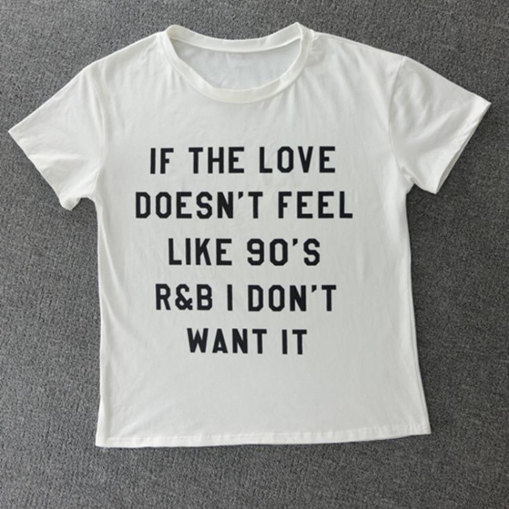 🎶 90s R&B Love Basic White Tee 🎶 - Picture 6 of 8